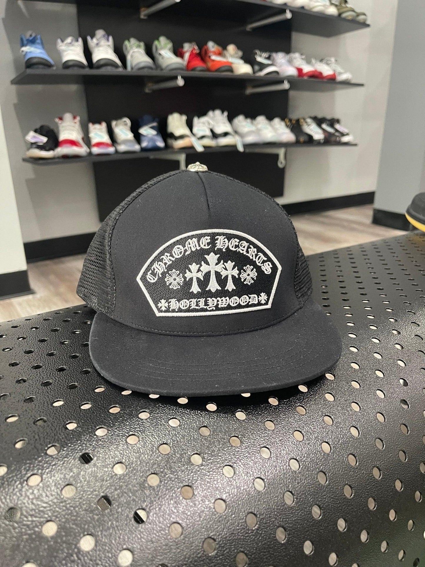 Chrome Hearts King Taco Hollywood Trucker Hat Black - Supra Sneakers