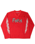 Chrome Hearts Matty Boy "FORM" Mesh L/S Stadium Jersey Red - Supra Sneakers - Image 1