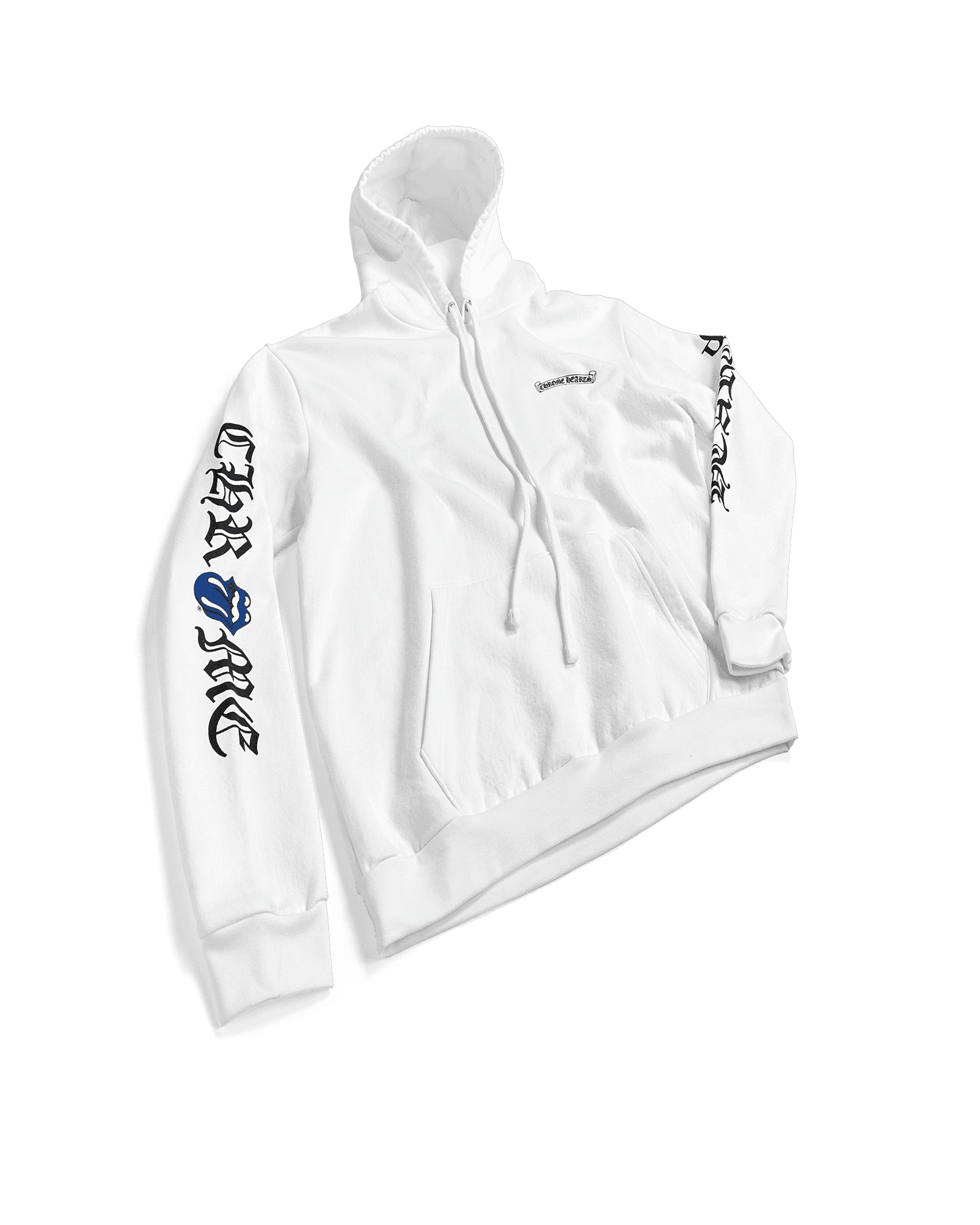 Chrome Hearts Rolling Stones Pullover Hoodie White & Blue - Supra Sneakers