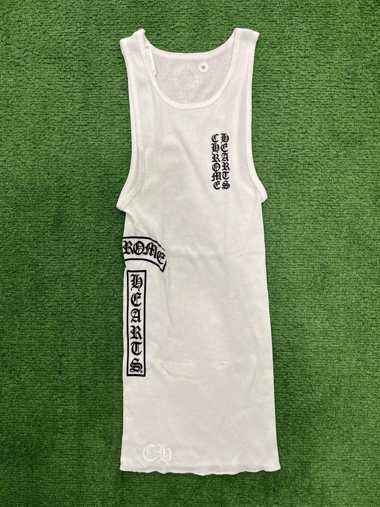 Chrome Hearts Scroll Rib Tank Top White - Supra Sneakers