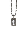 Chrome Hearts Targa da cane in argento con catena a sfera (30 Inches)