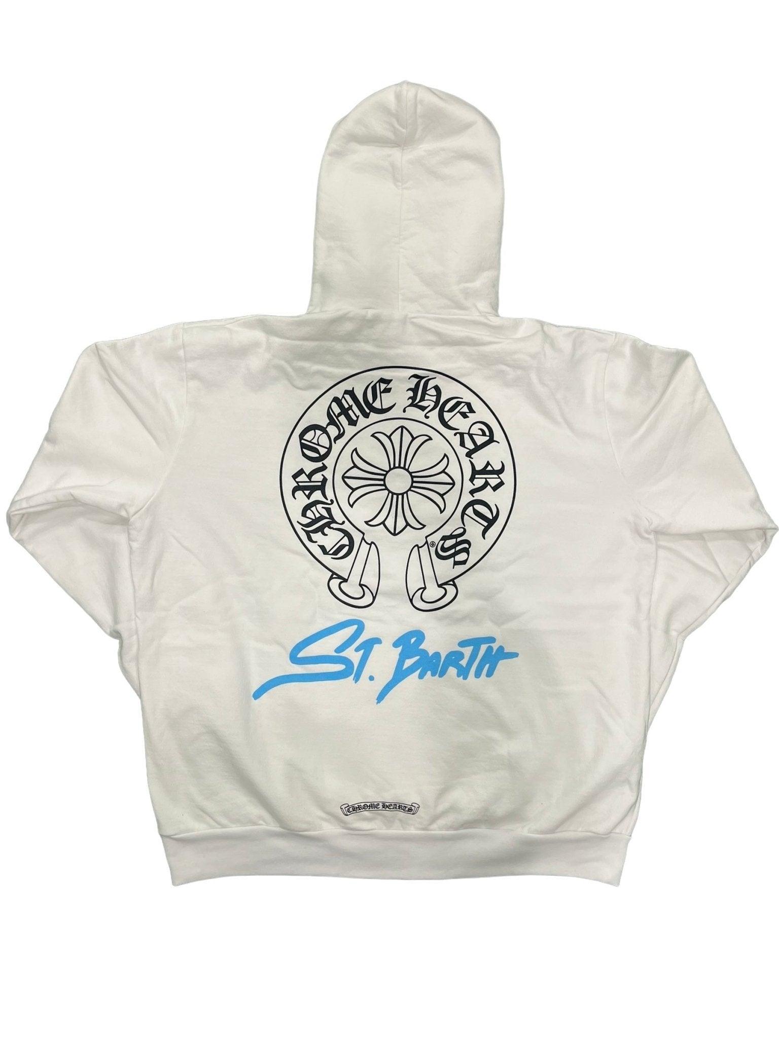 Chrome Hearts St. Barth Horseshoe Pullover Hoodie White - Supra Sneakers