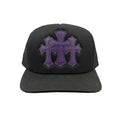 Chrome Hearts St. Barth’s Friedhofskreuz-Patch-Hut Schwarz & Lila