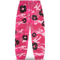 Denim Tears Rosa Tarnmuster Baumwollkranz-Sweathose