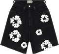 Denim Tears The Cotton Wreath Shorts Jeans Nero