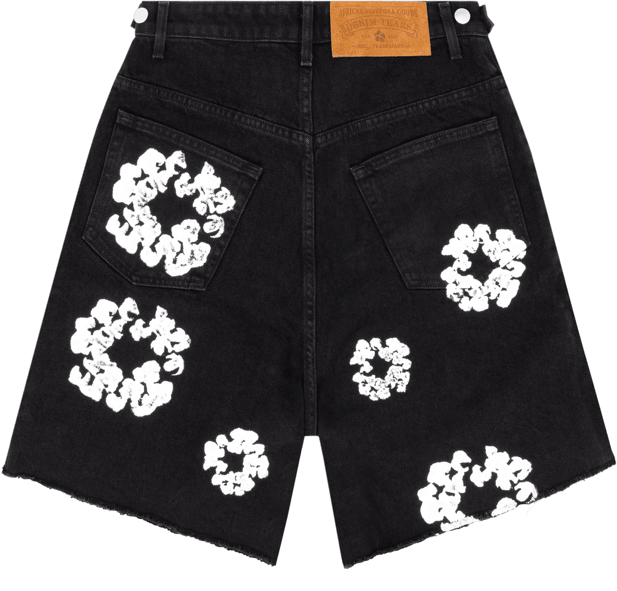 Denim Tears The Cotton Wreath Jean Short Black - Supra Sneakers