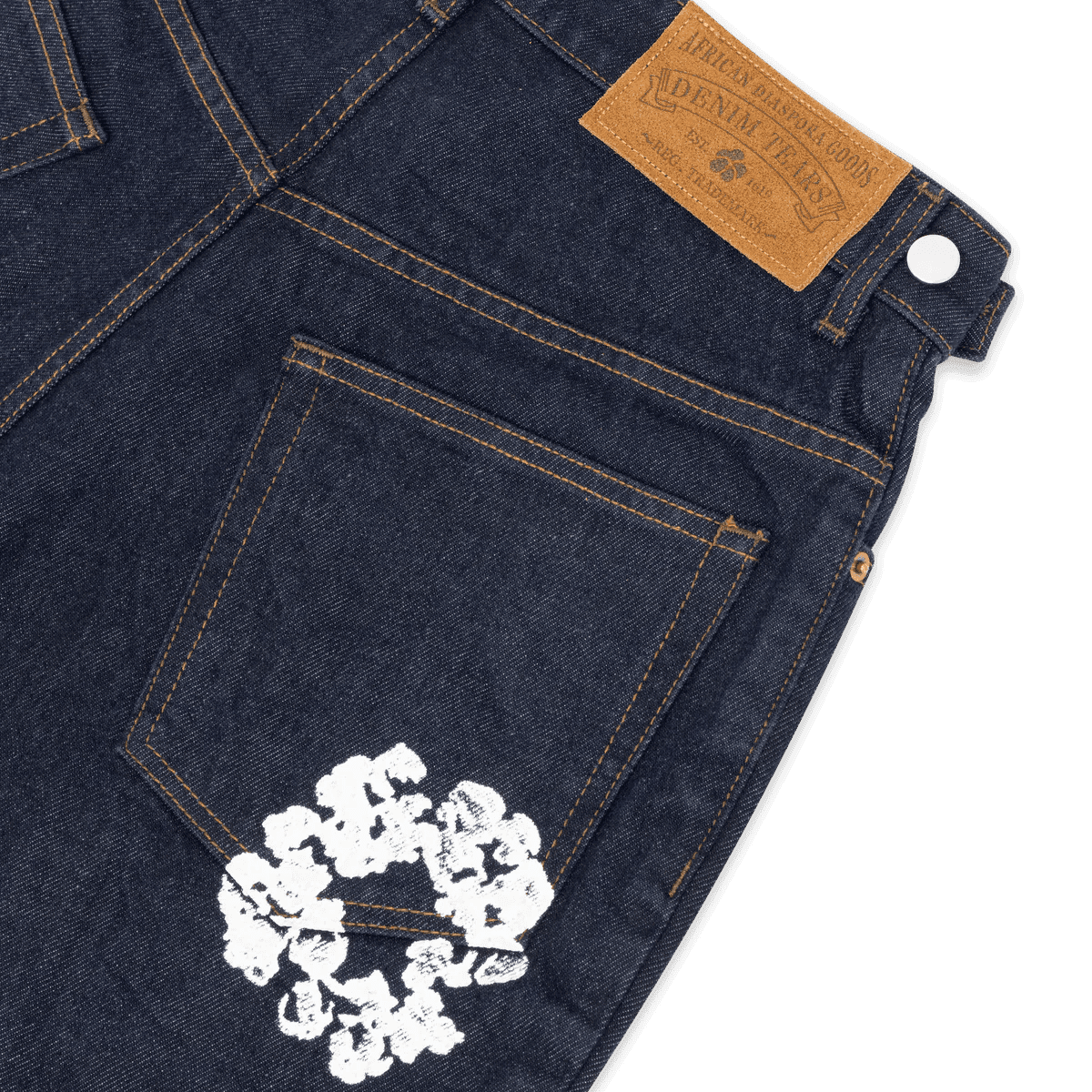 Denim Tears The Cotton Wreath Jean Short Raw Selvedge - Supra Sneakers