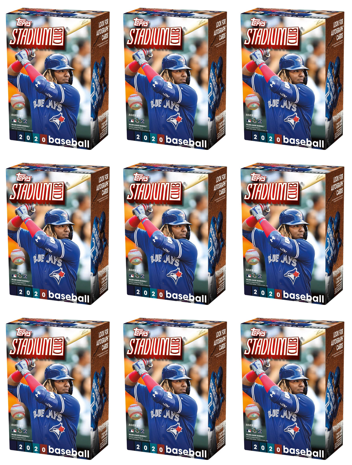 2020 Topps Stadium Club Blaster Box 9x Lot