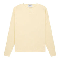Fear of God Essentials Thermal Henley Langarm-Tee Creme