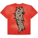 Hellstar Sports Red Crack Print T-Shirt - Supra Sneakers - Image 2