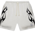 Hellstar Flame Shorts White & Grey