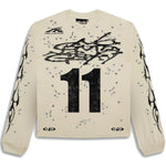 Hellstar Studios Moto Cross Longsleeve T-Shirt - Supra Sneakers - Image 1