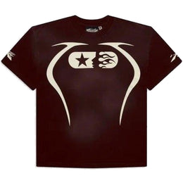 Hellstar Studios Warm-Up-T-Shirt Braun