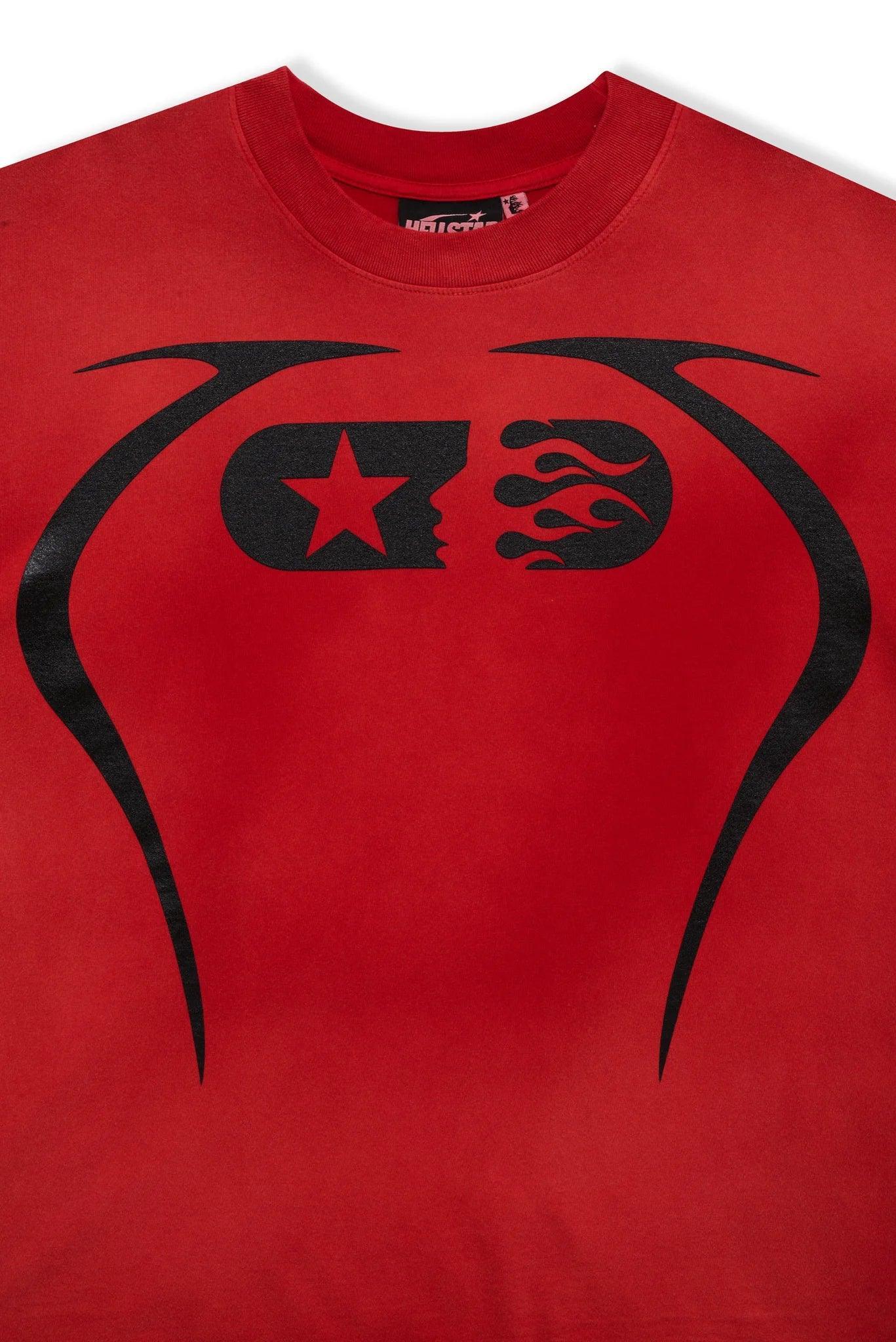 Hellstar Studios Warm Up T - Shirt Red - Supra Sneakers