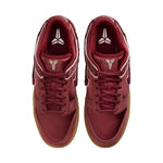 Pair of maroon sneakers with white accents on a white background - Image 5