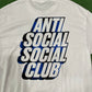 Anti Social Social Club Plaid Blue Tee White, T-Shirt - Supra Sneakers