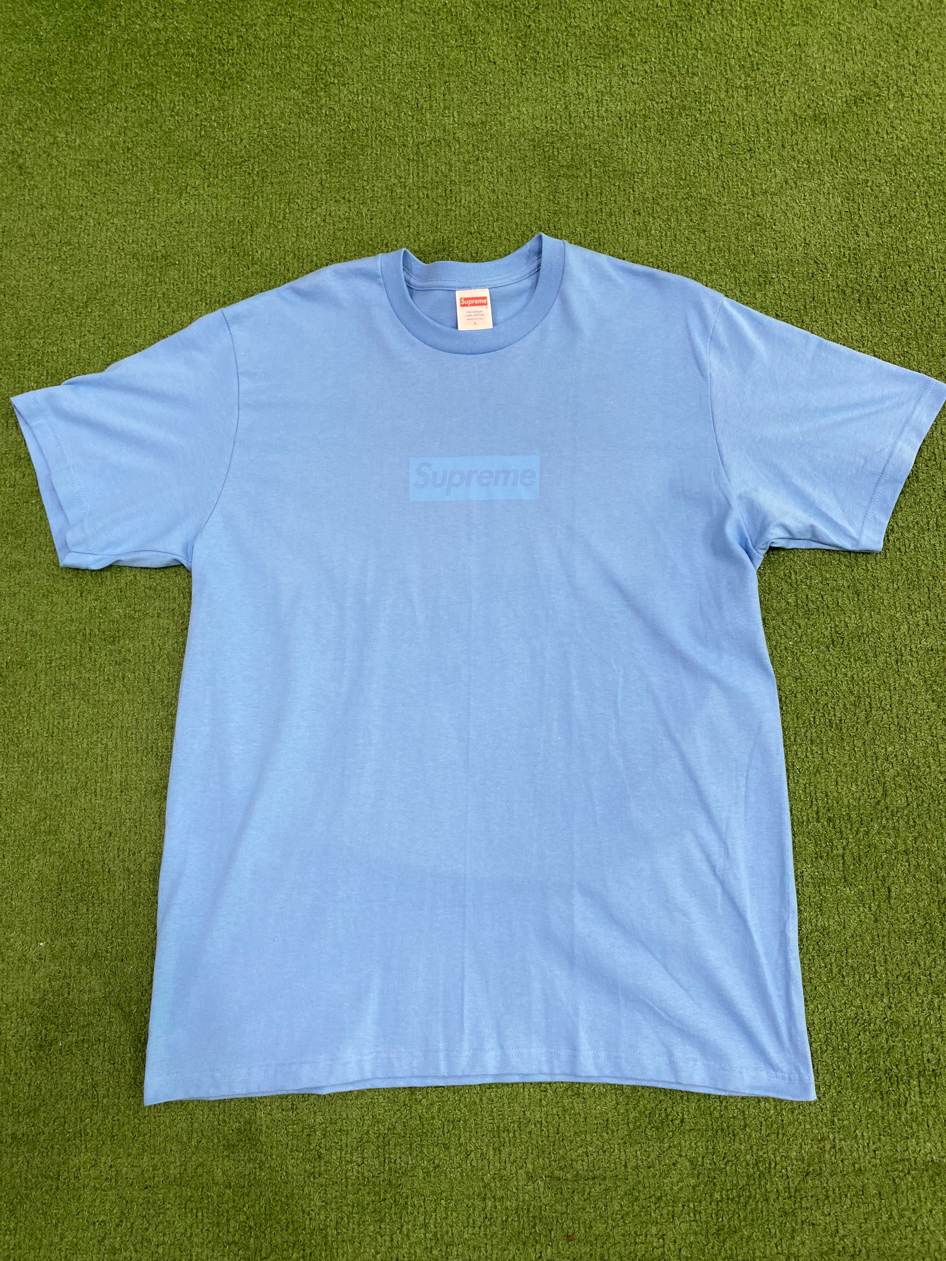 Supreme Tonal Box Logo Tee Bright Blue, T-Shirt - Supra Sneakers