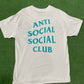 Anti Social Social Club Logo Tee White / Teal, T-Shirt - Supra Sneakers