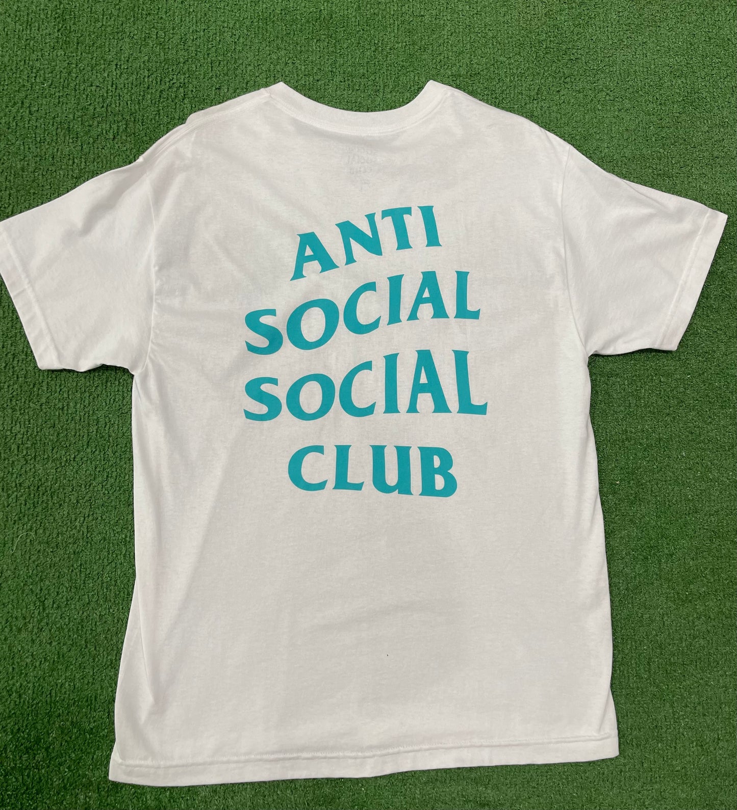 Anti Social Social Club Logo Tee White / Teal, T-Shirt - Supra Sneakers