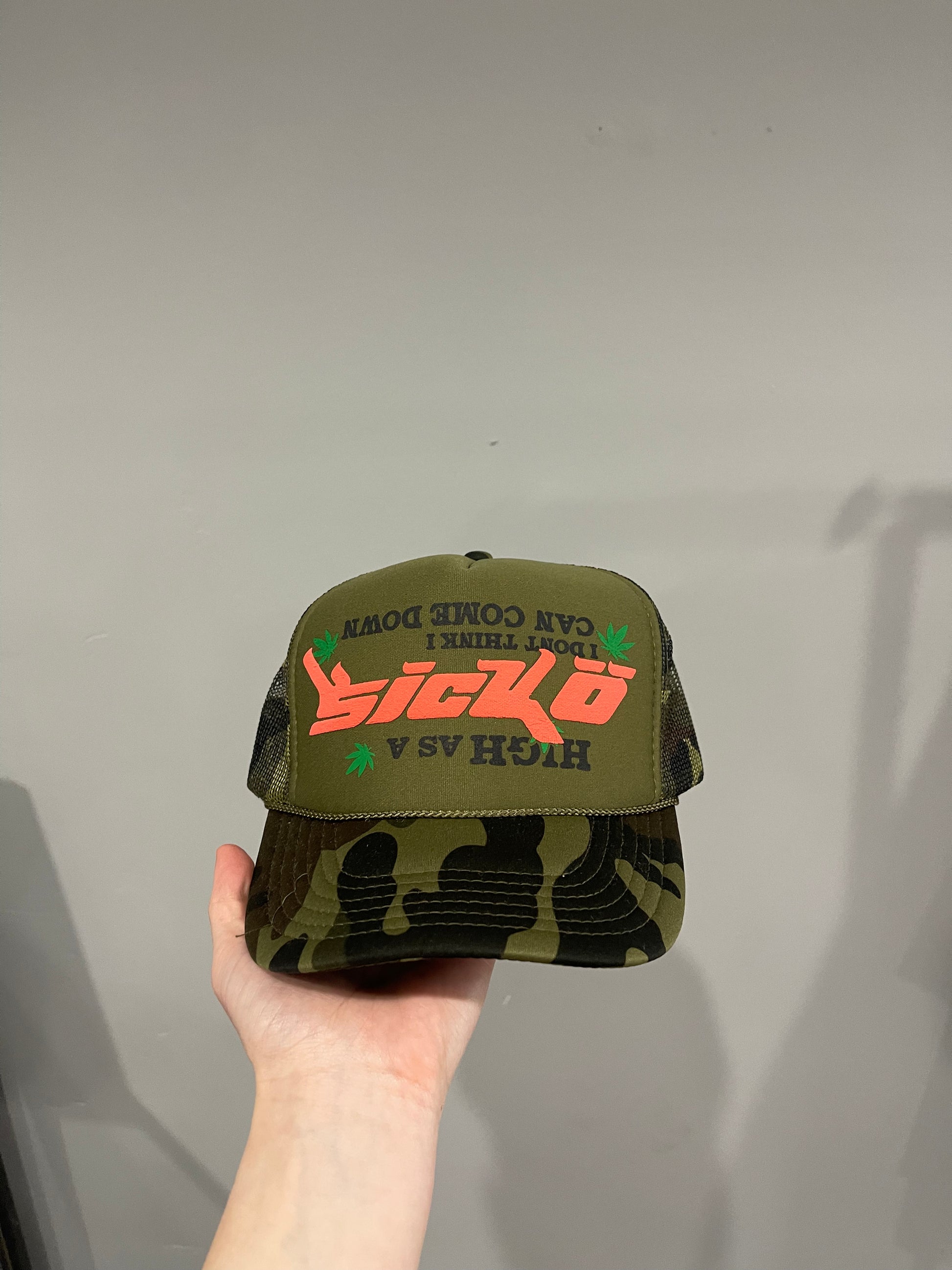 Sicko Laundry High Trucker Hat 2 - Dark Camo, Hat - Supra Sneakers