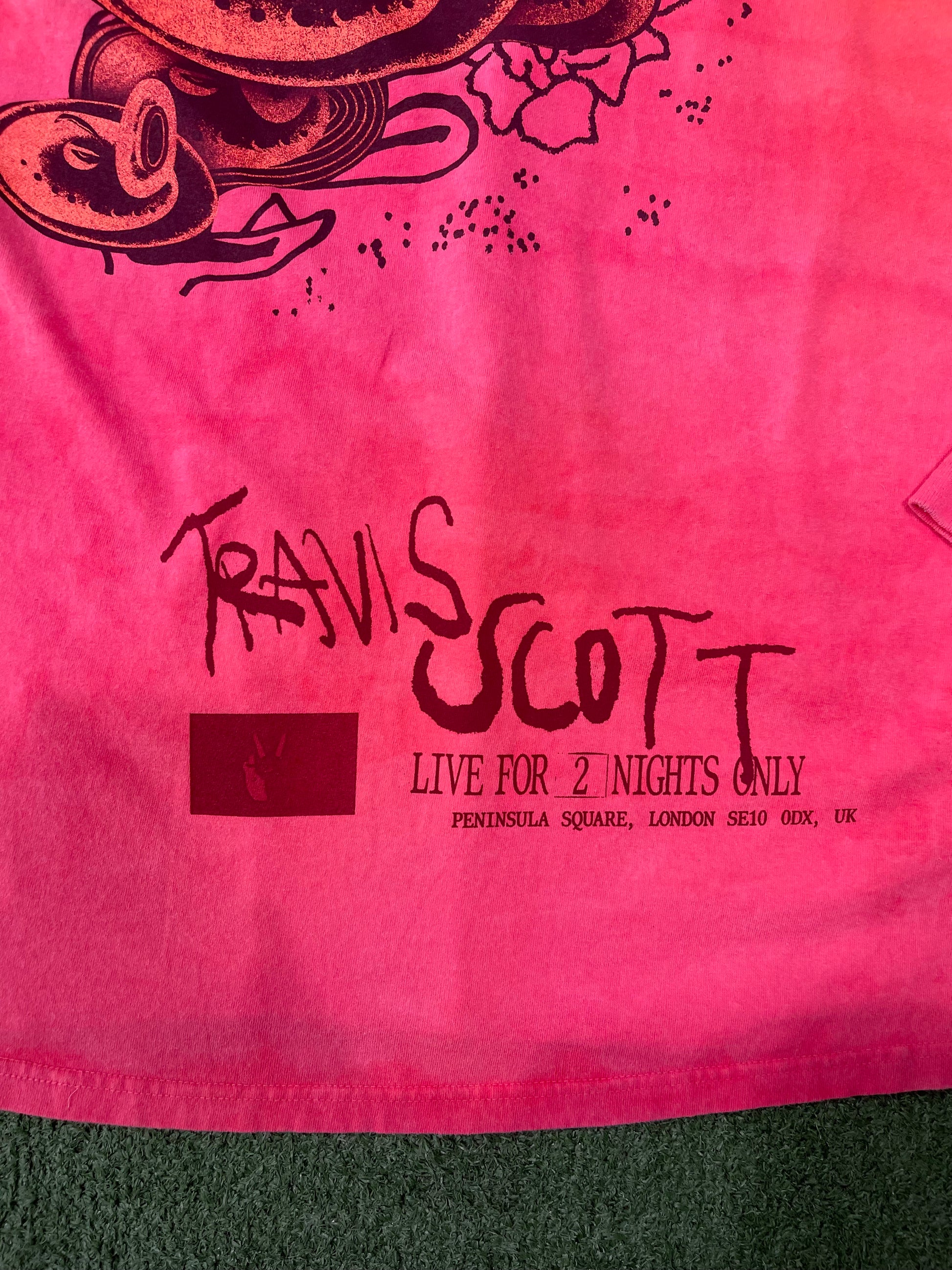 Travis Scott O2 Live Long-Sleeve Pink Tie-Dye, T-Shirt - Supra Sneakers