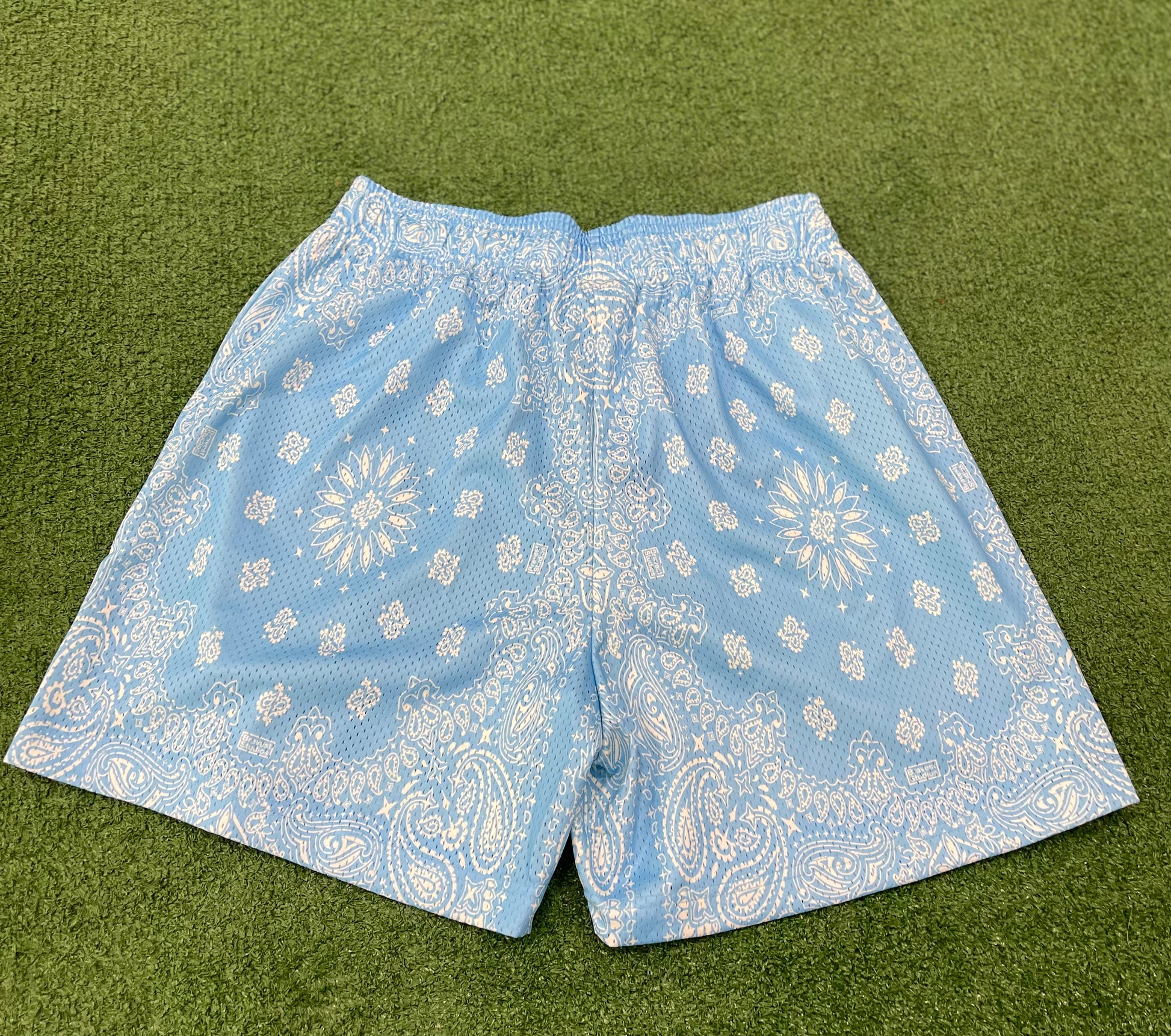 Bravest Studios Sky Blue Paisley Shorts, Shorts - Supra Sneakers