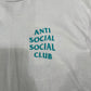 Anti Social Social Club Logo Tee White / Teal, T-Shirt - Supra Sneakers