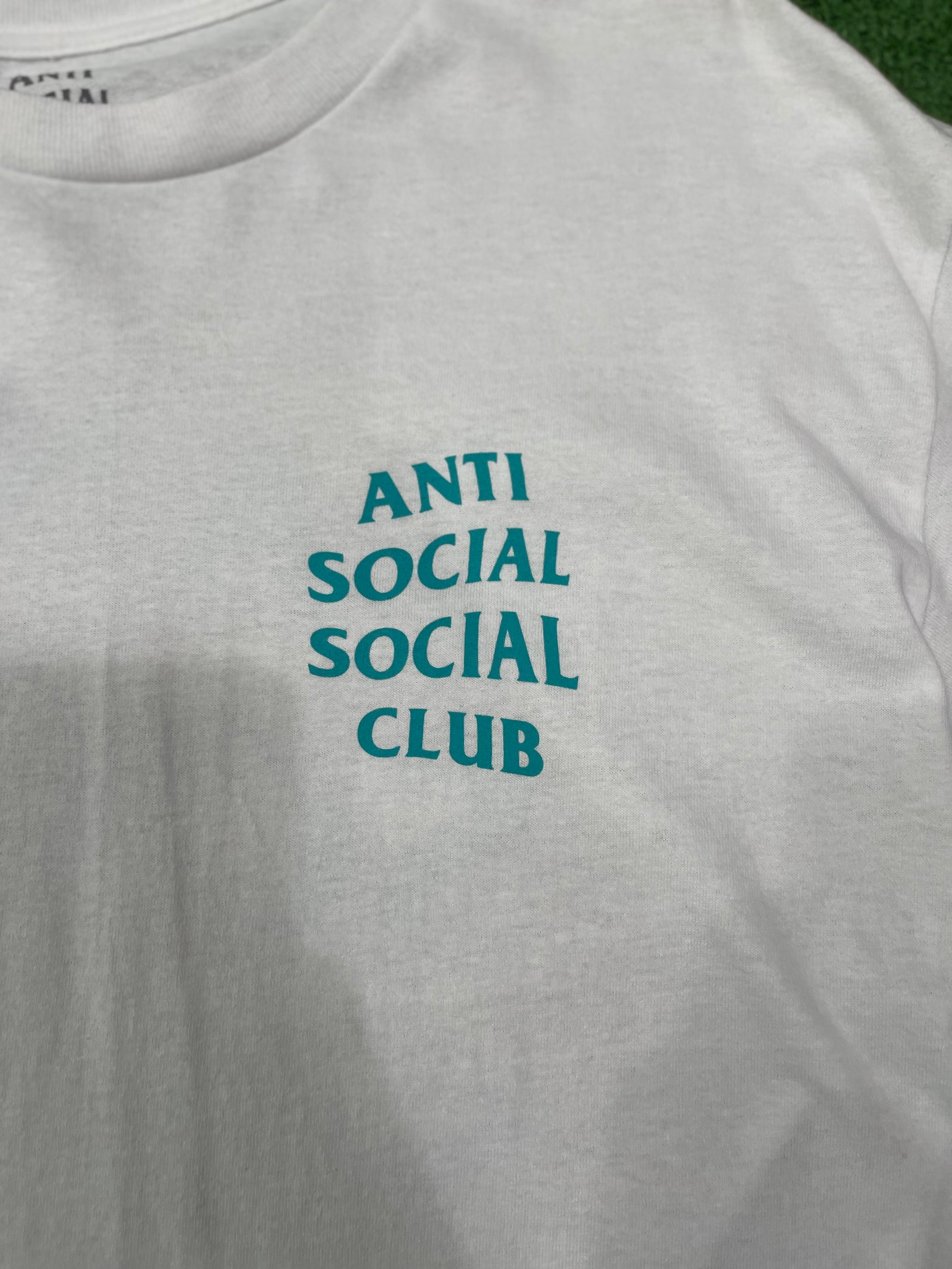 Anti Social Social Club Logo Tee White / Teal, T-Shirt - Supra Sneakers