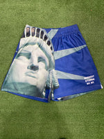 Bravest Studios Mega Liberty Shorts Blue, Shorts - Supra Sneakers - Image 2