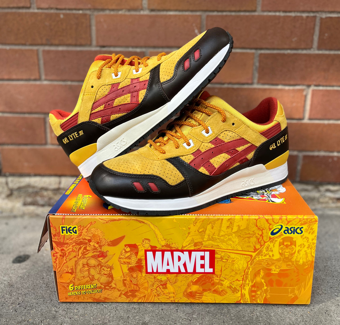 ASICS Gel-Lyte III '07 Remastered Kith Marvel X-Men Wolverine 1980 Opened Box (Silver Trading Card Included), Sneaker - Supra Sneakers