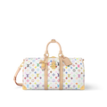 Louis Vuitton x Takashi Murakami Keepall Bandouliere 45 Bianco Multicolore