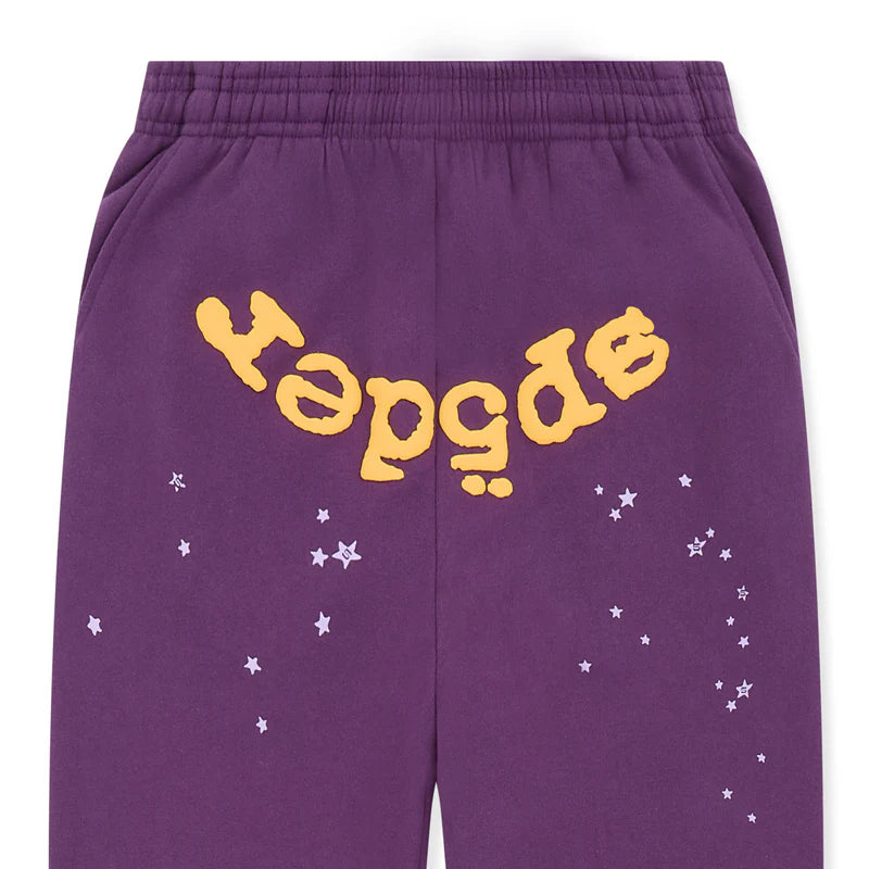 Sp5der Purple Star OG Web V2 Sweatpant Purple "Lakers"