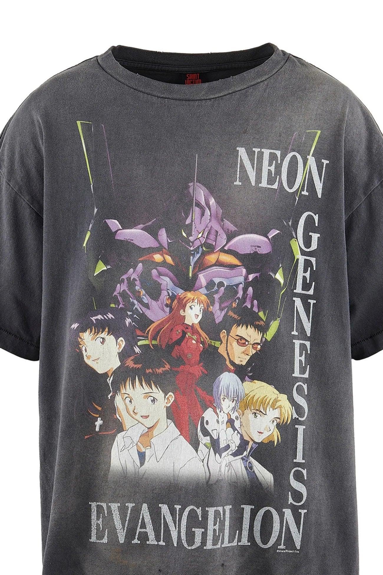 Saint Michael x Neon Genesis Evangelion Tee Black - Supra Sneakers