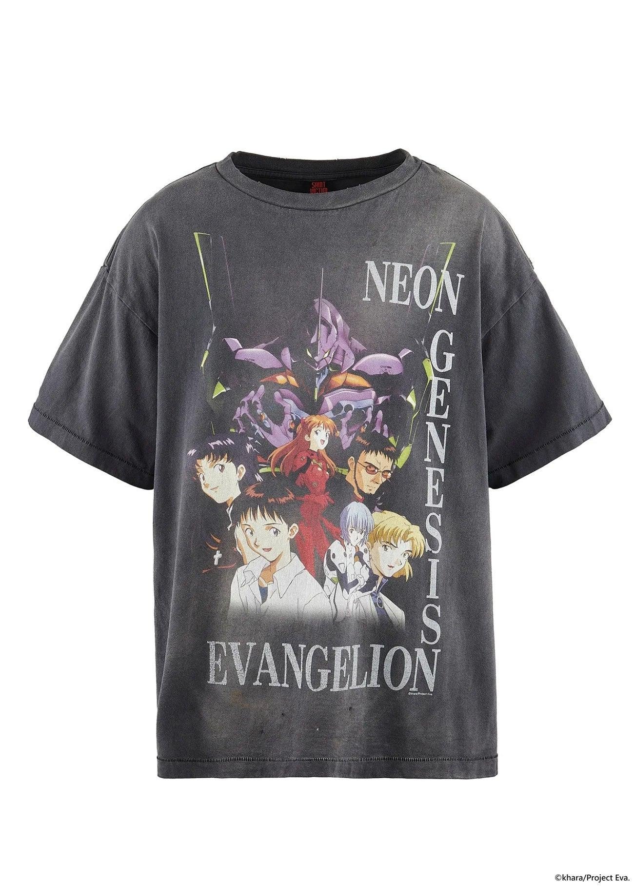 Saint Michael x Neon Genesis Evangelion Tee Black - Supra Sneakers