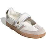 Adidas Samba Jane Ruffle Pack White Pink Gum pair, angled - Image 6