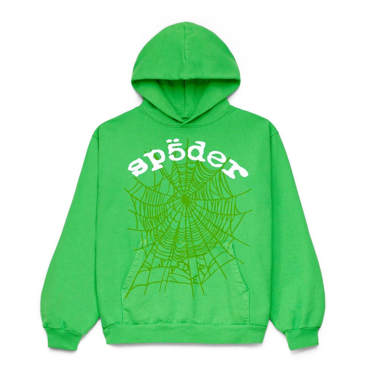 Sp5der Legacy Web Hoodie Green - Supra Sneakers