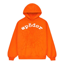 Sp5der Legacy Web Kapuzenpullover Orange