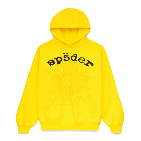 Sp5der Legacy Web Hoodie Yellow - Supra Sneakers