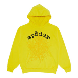 Sp5der Legacy Web Kapuzenpullover Gelb
