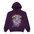 Sp5der Lila Stern OG Web V2 Hoodie in Lila "Lakers"