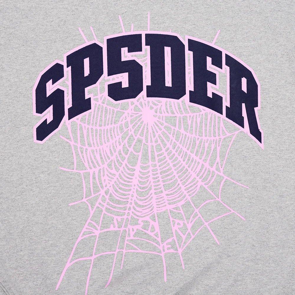 Sp5der Varsity Web Crewneck Heather Grey - Supra Sneakers