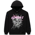 Sp5der x Druski Coulda Been Heart Punk V2 Hoodie Eule Schwarz
