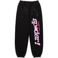 Sp5der x Druski Coulda Been Heart Punk V2 Schwarze Jogginghose mit Eulen-Motiv