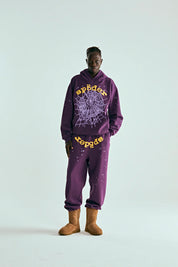 Sp5der Purple Star OG Web V2 Hoodie Purple "Lakers"