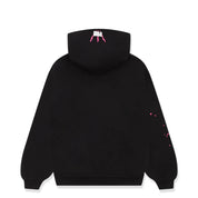 Sp5der Angel Number Hoodie Black & Pink