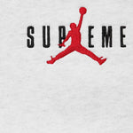 Supreme Jordan Hooded Sweatshirt (FW24) Ash Grey - Image 3