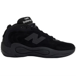 Black high-top sneaker with New Balance logo on a white background - Image 1