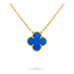 Van Cleef & Arpels Vintage Alhambra pendant 18K yellow gold, Agate