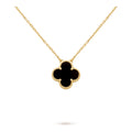 Van Cleef & Arpels Vintage Alhambra Anhänger aus 18K Gelbgold, Onyx