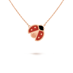 Van Cleef & Arpels Lucky Spring pendant, open wings ladybug 18K rose gold, Carnelian, Onyx - Image 2